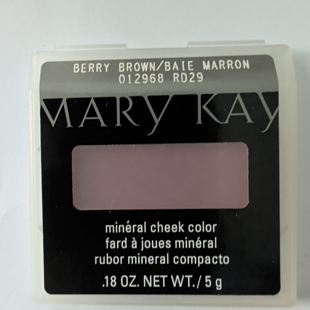 Mary Kay Mineral Cheek Color Berry Brown Baie Marron 012968 RD29 Blush .18oz 5g